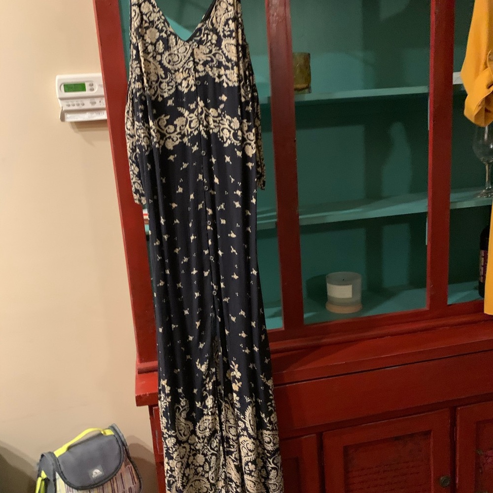 Ankle length print dress